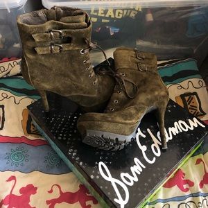 Sam Edelman Vancouver Suede Heel Boots